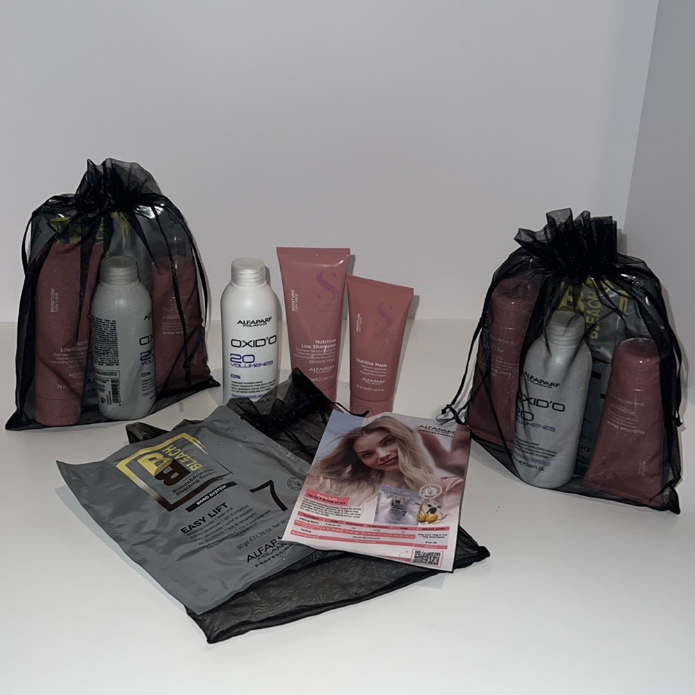 Alfaparf lightener, shampoo & conditioner set